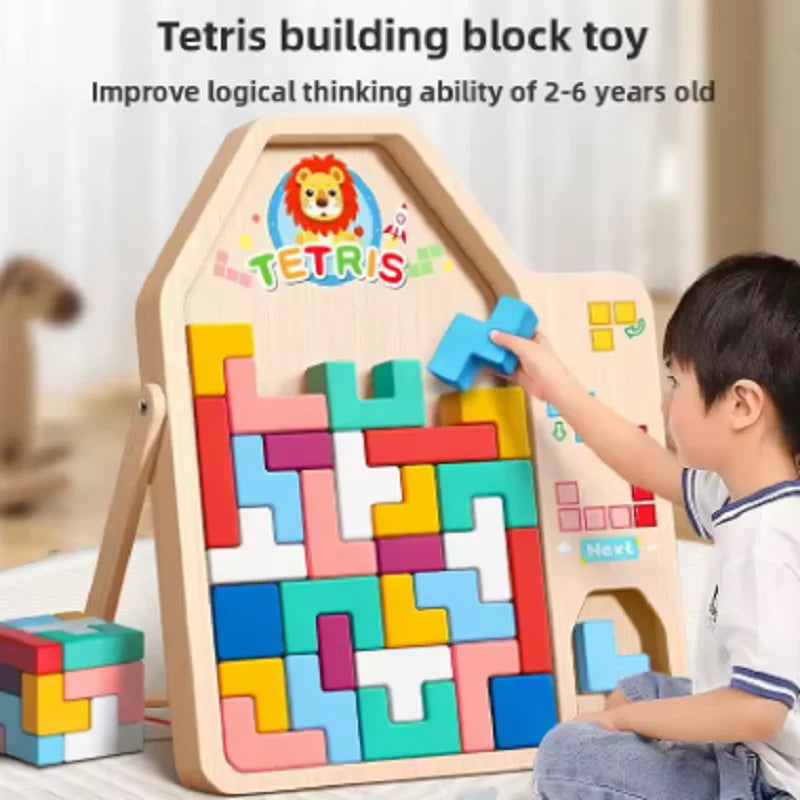 Tetris Building Blocks Children's Toys, 3d Jigsaw Puzzle Parent-child Games 3 To 6 Years Old