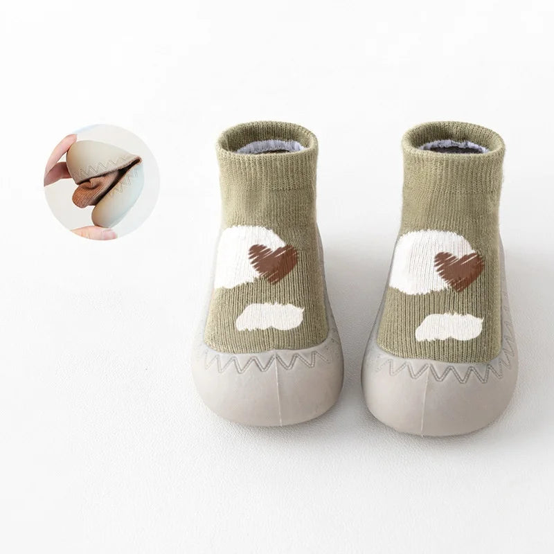 Theo Baby Shoes for Toddlers - Cartoon Soft Rubber Sole
