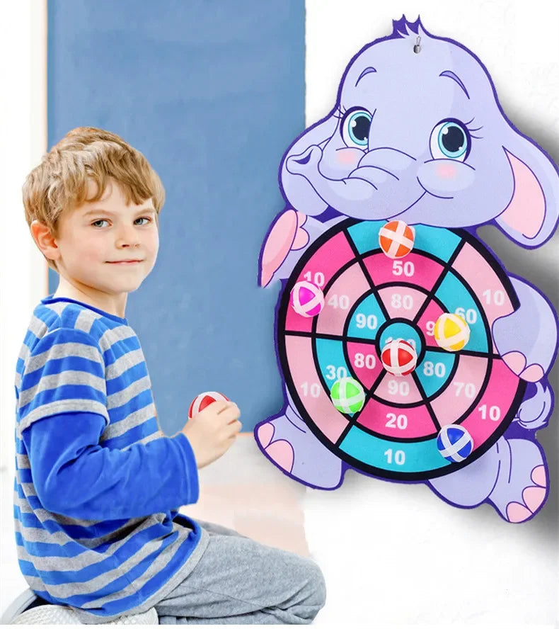 Educational Games Dart Board Baby Toy Stickey Ball Dart Montessori Games