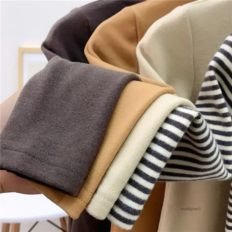 Aranza Solid Long Sleeve Bottoming Top