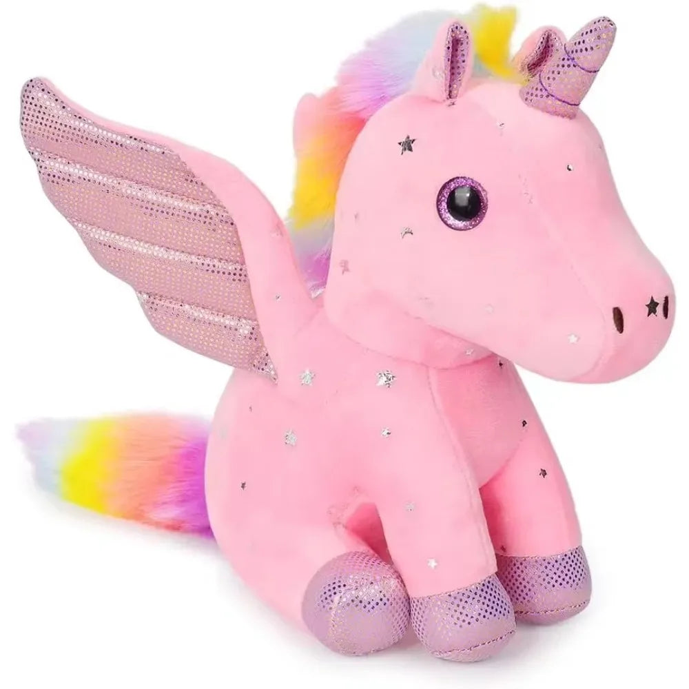 Unicorn Stuffed Animal Soft Unicorn Plush Toys Rainbow Pink Unicorn Birthday Gift for Girls Baby Toddler Kids Party Home Decor