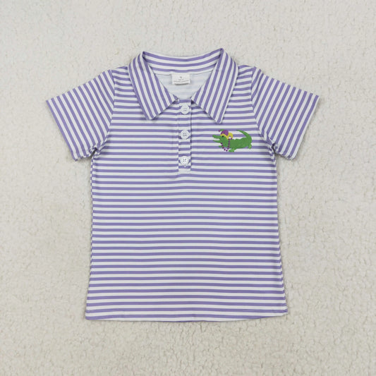 Freylin Carnival Crocodile Print Striped Tees