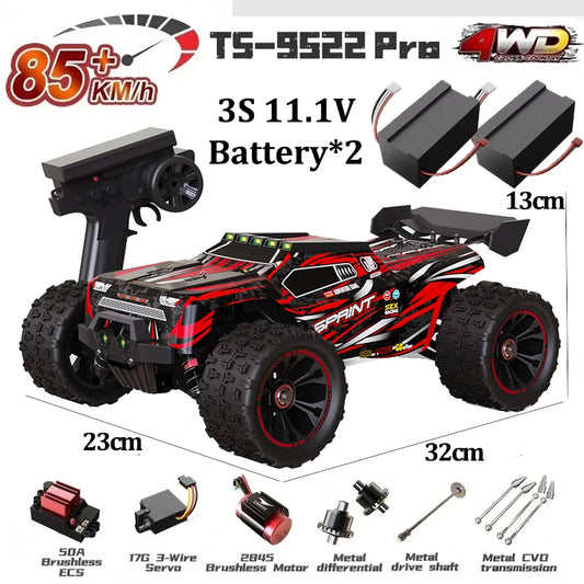 Professional Racing Car 85 Km/h 4WD Brushless Remote Control