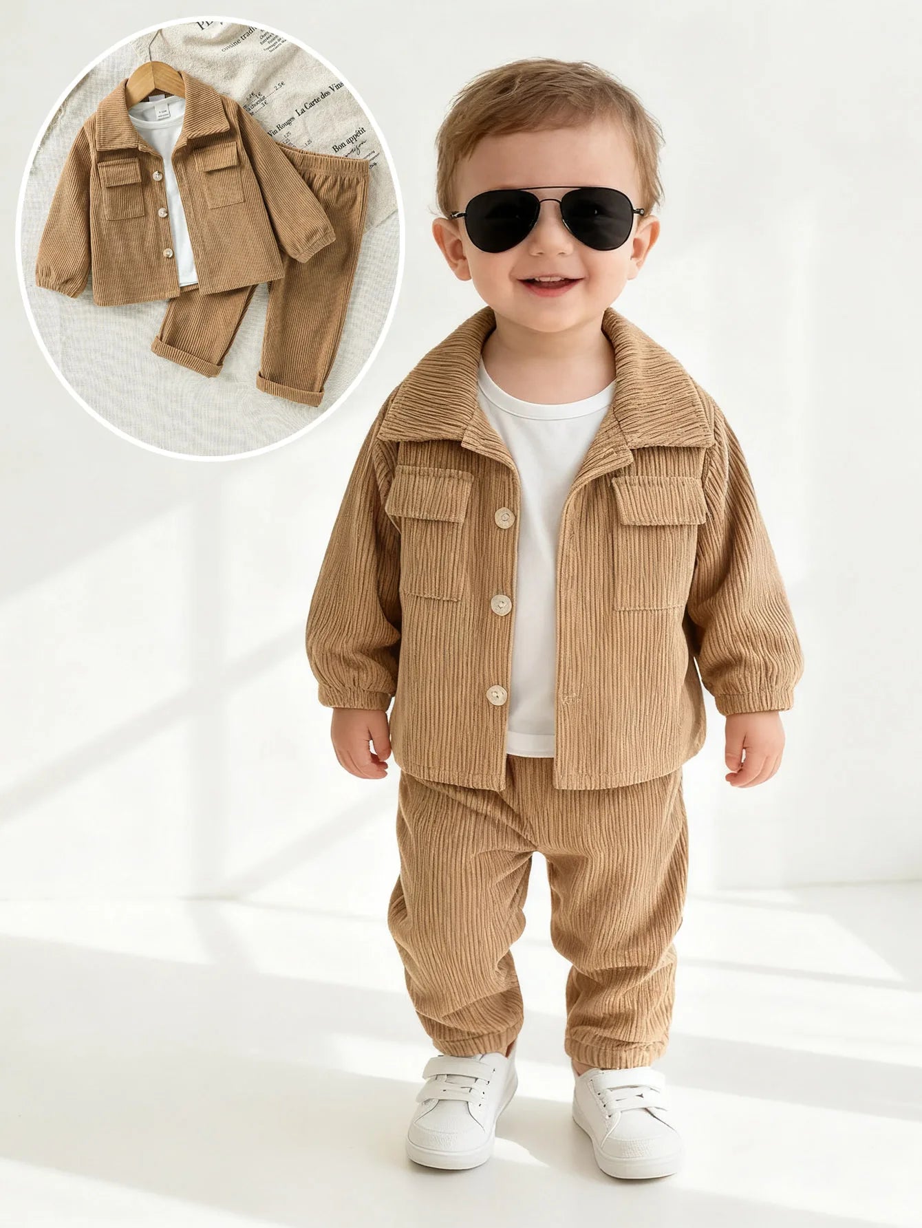 Baby Clothing Solid Set for Boys - Autumn Winter Wear