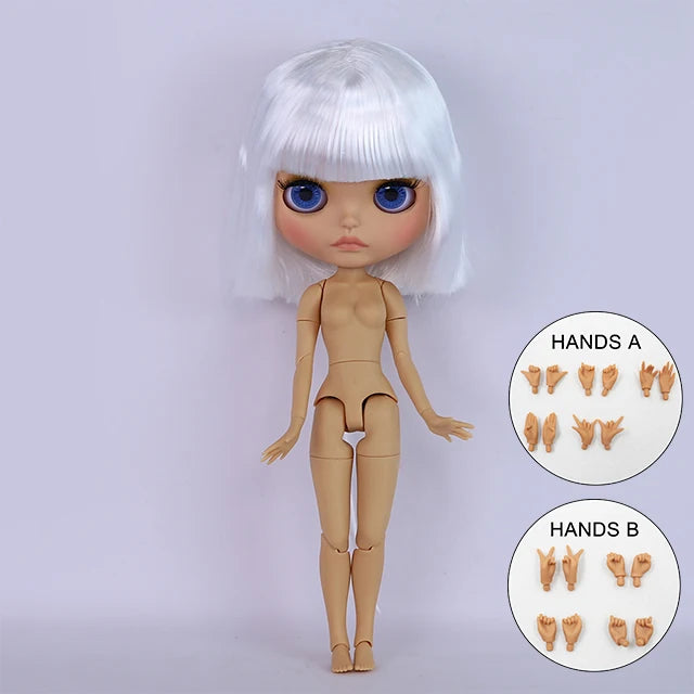 ICY DBS Blyth Doll BJD Joint Body tan Skin Matte Face Set Doll 1/6 30cm Girl Gift Anime SD
