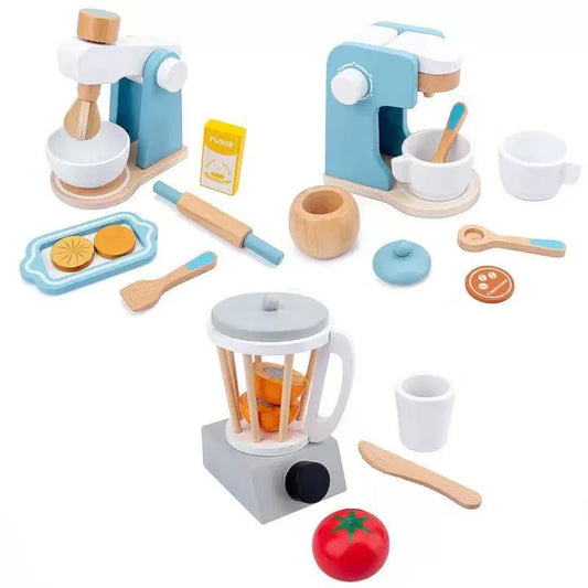 Wooden Kitchen Toys, Pretend Play Role-Playing Games, Realistic Simulation, Gifts for Boys and Girls
