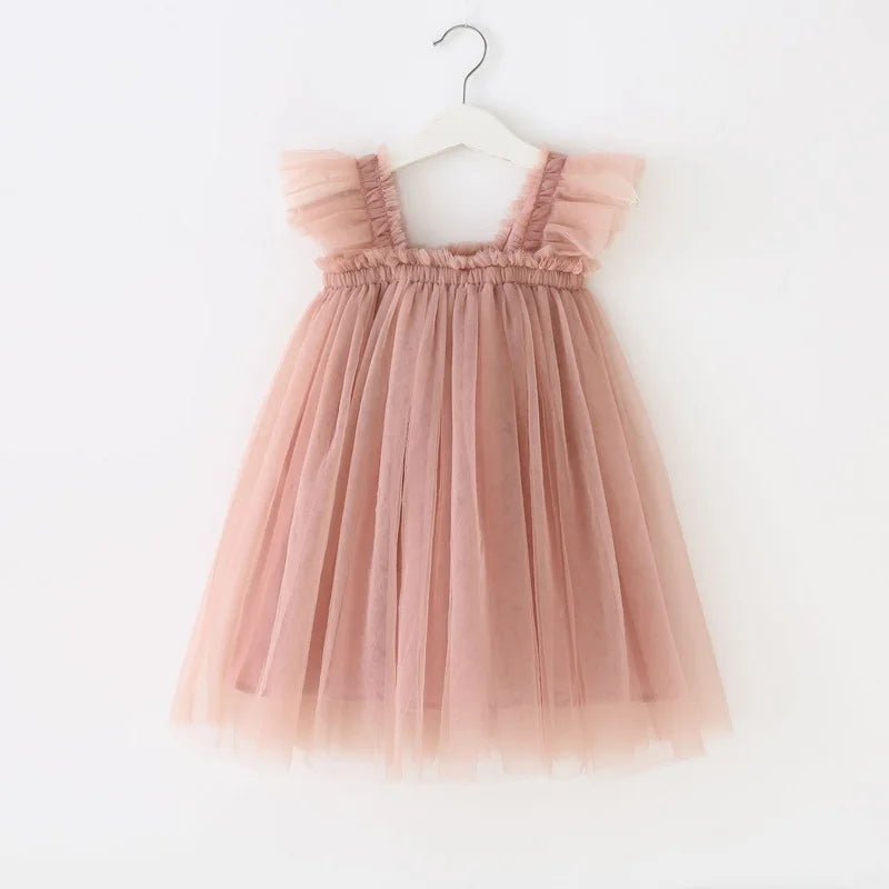 Mia Sleeveless Square Collar Princess Dress Child