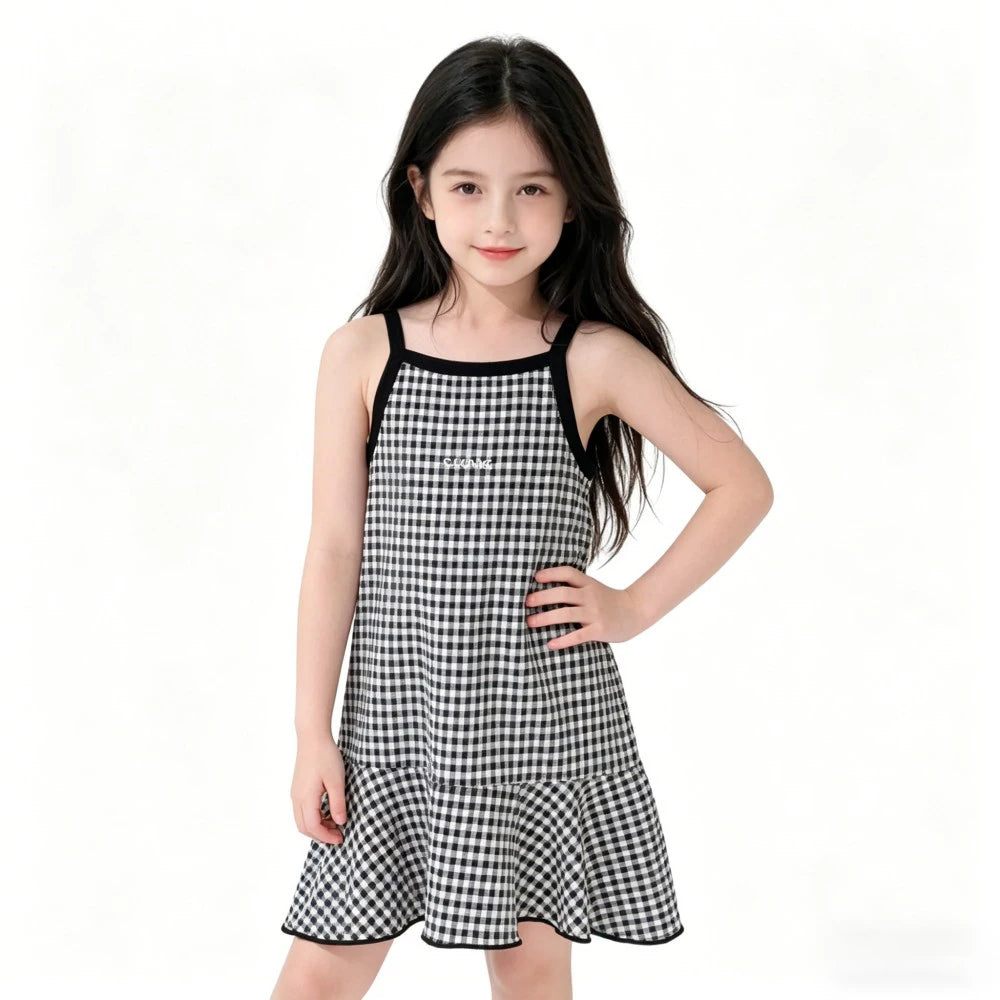 Cute Dress For Kids Girl Summer Dresses Children's Fashion Dress Thin Girls' Halter