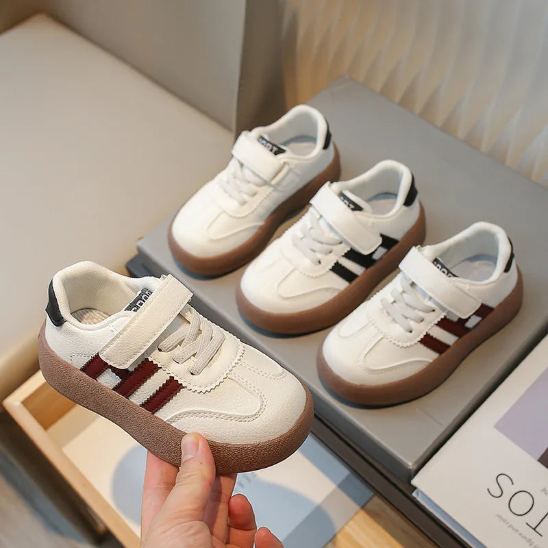 Children's Skate Shoes Girls White Sneakers 2026 Autumn New Fashion Boys Canvas Shoes Kids Sports Shoes Unisex Casual Shoes
