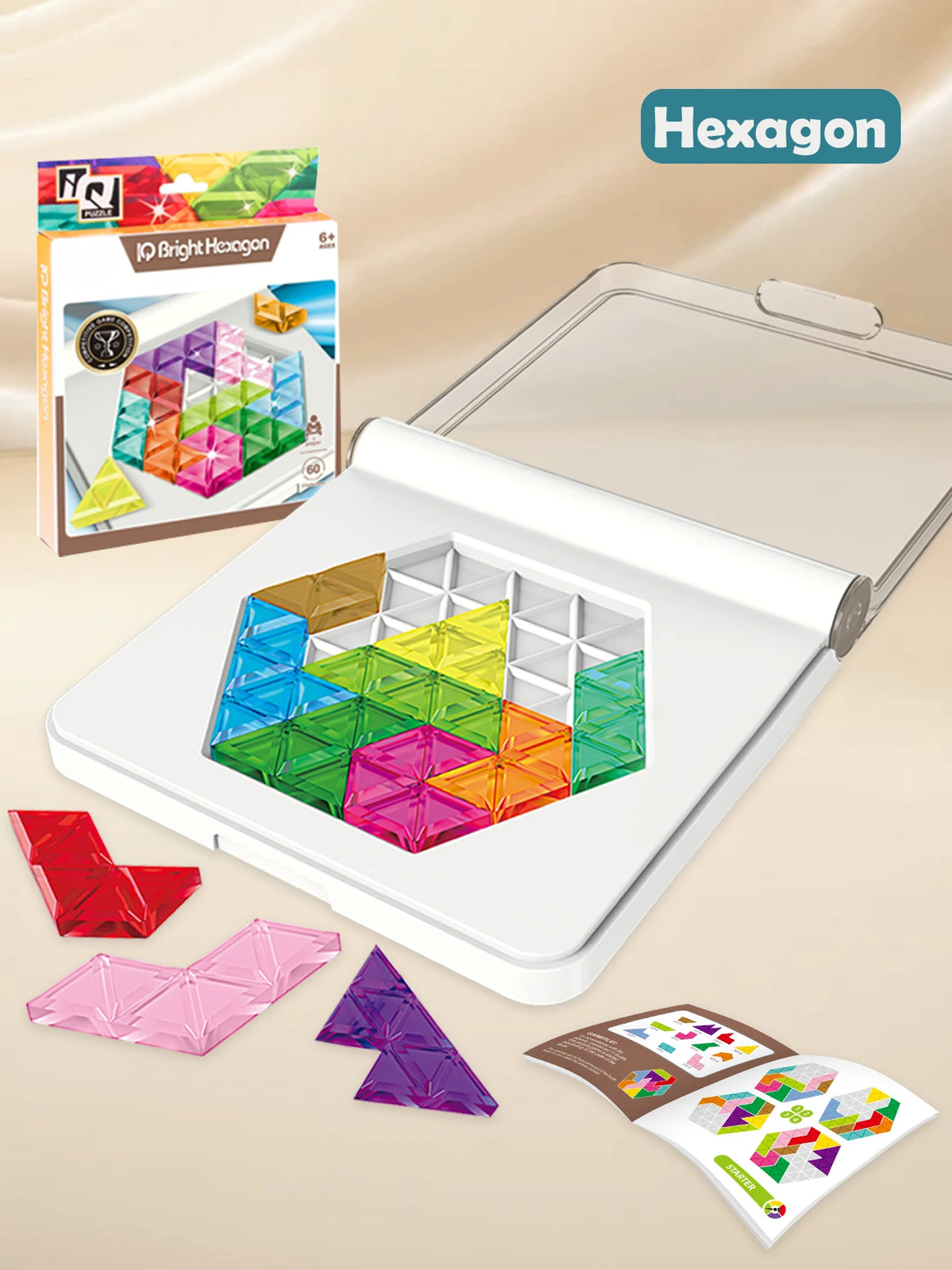 Puzzle Toys. Logical Thinking Training Fun Tabletop Games Multiple Shapes Colors