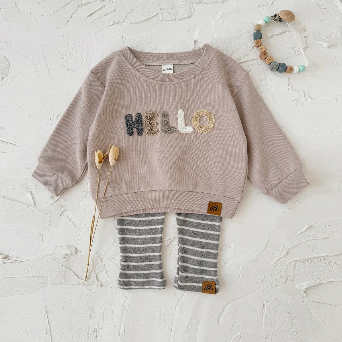 Kingston Organic Cotton Striped Pants Set
