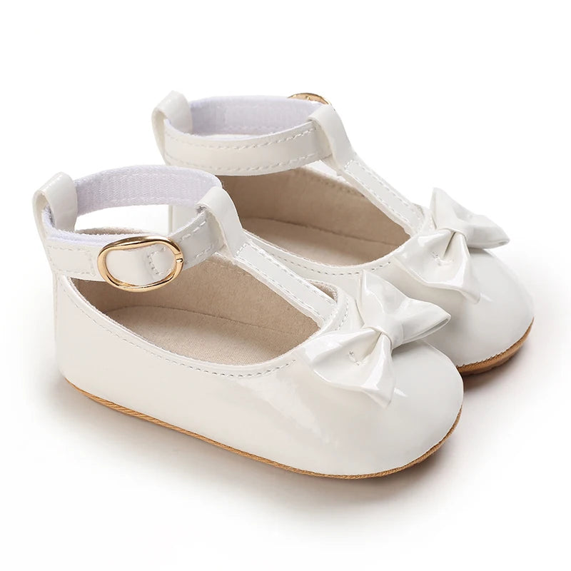 White Shoes for Baby Girl 0-18M Girl Soft Sole Princess Shoes Formal Wedding Birthday Party Toddler