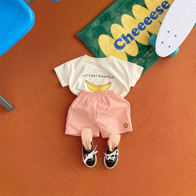 Robbin Toddler Cute Banana Tees - GuGuTon baby store - Baby Fashion - Toddlers Outfits - Babies Outfits - Toddler Clothes - Kids Clothing - Newborn Clothes - Newborn Wear - Kids Wear - Trending Clothes - Trending Outfits - Fall Fashion - Winter Fashion - Girls Clothes - Boys Clothes - Babies Wear - Kids Accessories - KidsWear - Summer Clothes - Summer Fashion - Summer Trend - Falls Sweaters - Tops - Bottom - Jeans - Blouse - Dresses - Newborn Dresses - Toys