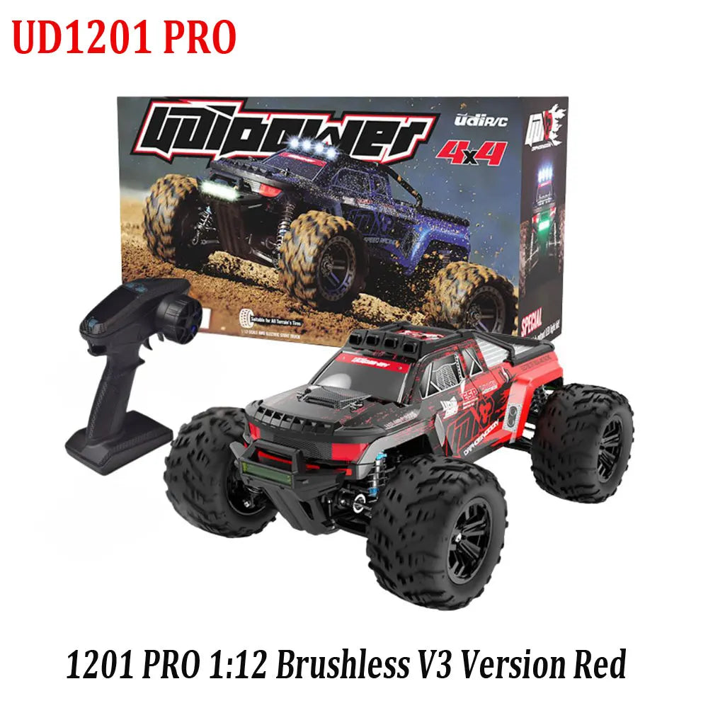 UDIRC UD1201 UD1202 V2/UD1201PRO UD1202PRO V3 RC Car Alloy 4wd High-Speed Brushless Off-Road Climbing Vehicle Remote Control Car