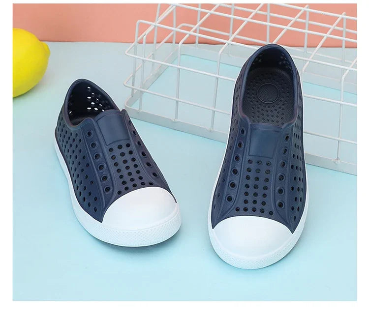 2024 New Kids Shoes Summer Breathable Quick-Drying Water Shoes with Drainage Holes Boys Girls Sandals 24-34