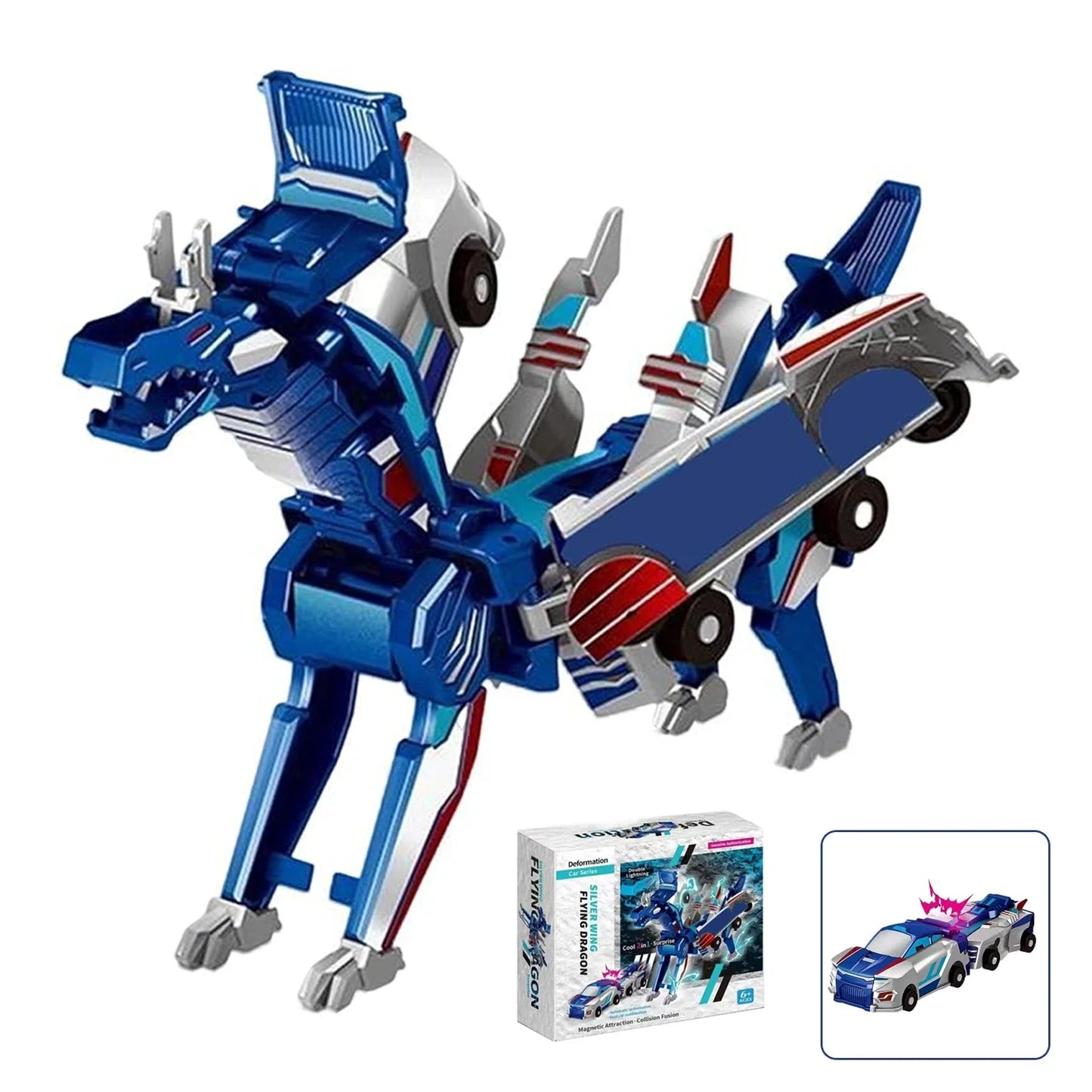 Unicorn Transformer : Magic Transformation Super Combination Car Toy 2 In 1