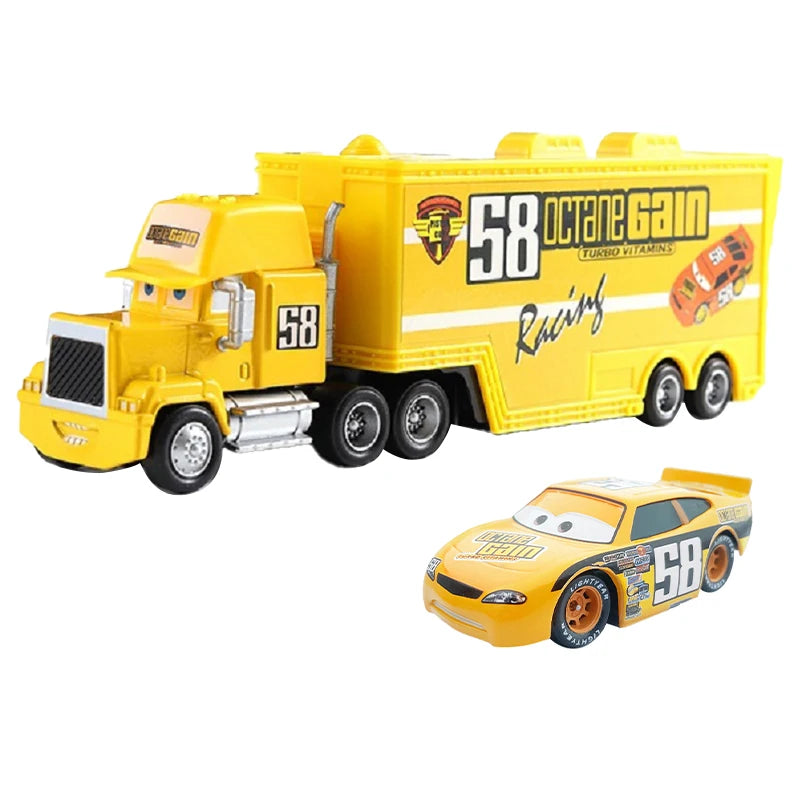 Cars 2 Mack Truck Pixar racing car Lightning McQueen Jackson Storm mini Car