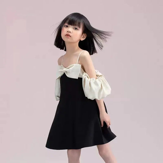 Young Girls New Design Dresses Two Ways To Wear Clothes 2025 Fashion Elegant Bow