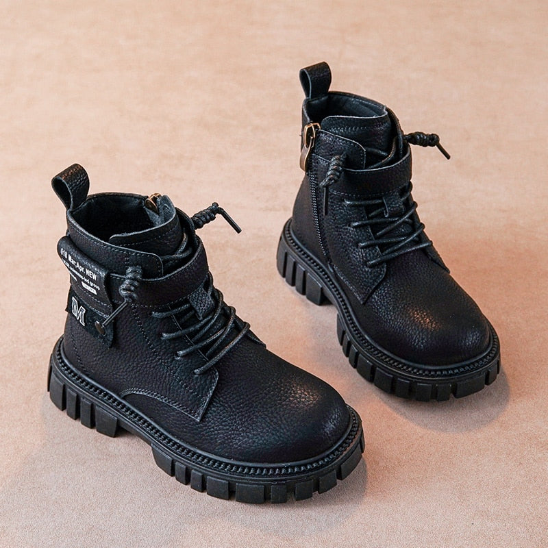 Children Martin Boots, Boys Waterproof Shoes