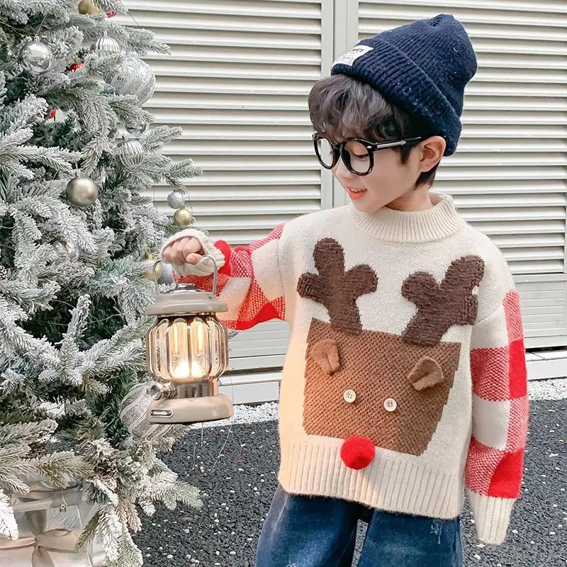 Jason Thick Pullover Clothing Knitted Sweater - GuGuTon baby store - Baby Fashion - Toddlers Outfits - Babies Outfits - Toddler Clothes - Kids Clothing - Newborn Clothes - Newborn Wear - Kids Wear - Trending Clothes - Trending Outfits - Fall Fashion - Winter Fashion - Girls Clothes - Boys Clothes - Babies Wear - Kids Accessories - KidsWear - Summer Clothes - Summer Fashion - Summer Trend - Falls Sweaters - Tops - Bottom - Jeans - Blouse - Dresses - Newborn Dresses - Toys