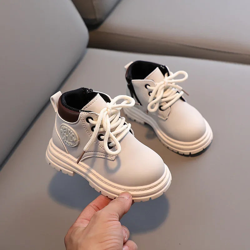Liam Winter Kids Combat Boots - Non-slip Footwear