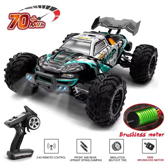 SCY 1:16 4WD RC Car 70KM/H Or 50KM/H With LED Light 2.4G Remote Control Cars