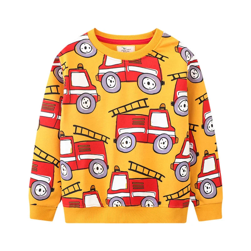 Estevan Cotton Fire Truck Boys Sweaters - GuGuTon baby store - Baby Fashion - Toddlers Outfits - Babies Outfits - Toddler Clothes - Kids Clothing - Newborn Clothes - Newborn Wear - Kids Wear - Trending Clothes - Trending Outfits - Fall Fashion - Winter Fashion - Girls Clothes - Boys Clothes - Babies Wear - Kids Accessories - KidsWear - Summer Clothes - Summer Fashion - Summer Trend - Falls Sweaters - Tops - Bottom - Jeans - Blouse - Dresses - Newborn Dresses - Toys