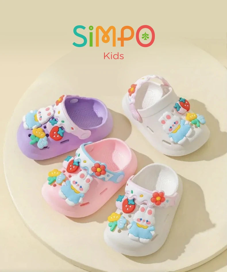 Garden Shoes For Girls Soft Sole Clogs For Baby Breathable Non-slip Indoor Outdoor