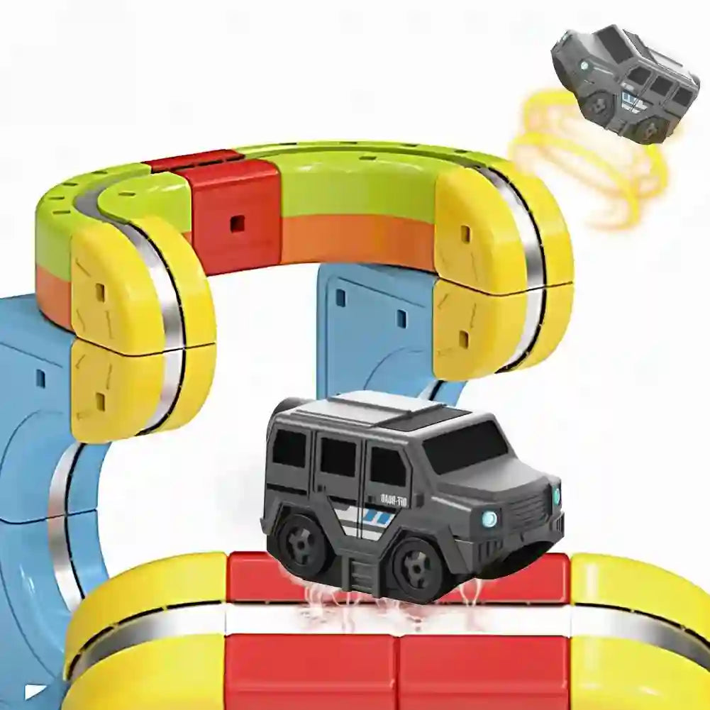 Electric Magnetic Car Track Toys for DIY Railway Fun