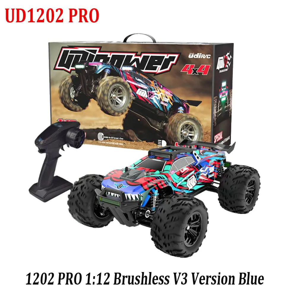 UDIRC UD1201 UD1202 V2/UD1201PRO UD1202PRO V3 RC Car Alloy 4wd High-Speed Brushless Off-Road Climbing Vehicle Remote Control Car