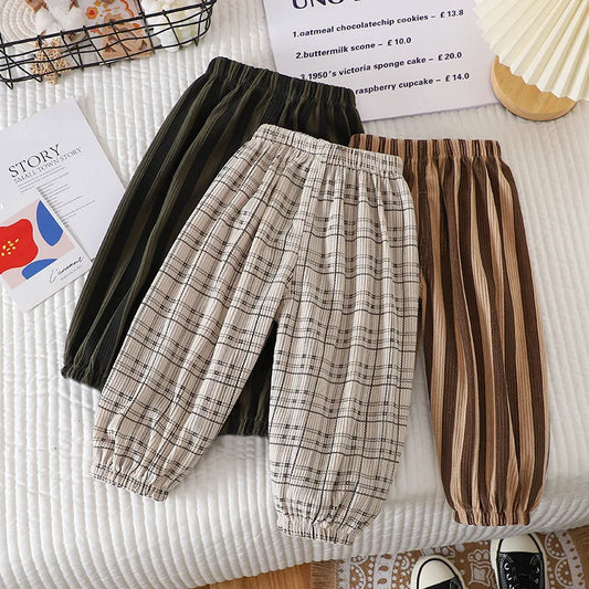Martín Sports Pants Loose Casual Boys  Korean Version Striped