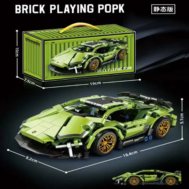Hot Technical Building Blocks Car Racing Sport Speed Vehicle Model City Mechanical Super Bricks Puzzle Toy Adult Gift Toys Adult