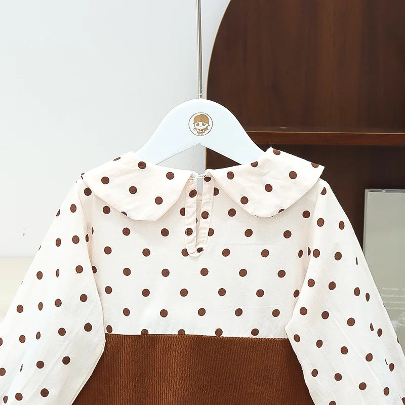 Girls Autumn Dress New Style Baby Girl Dress Stylish Children's Princess Dress Bear Baby Clothes