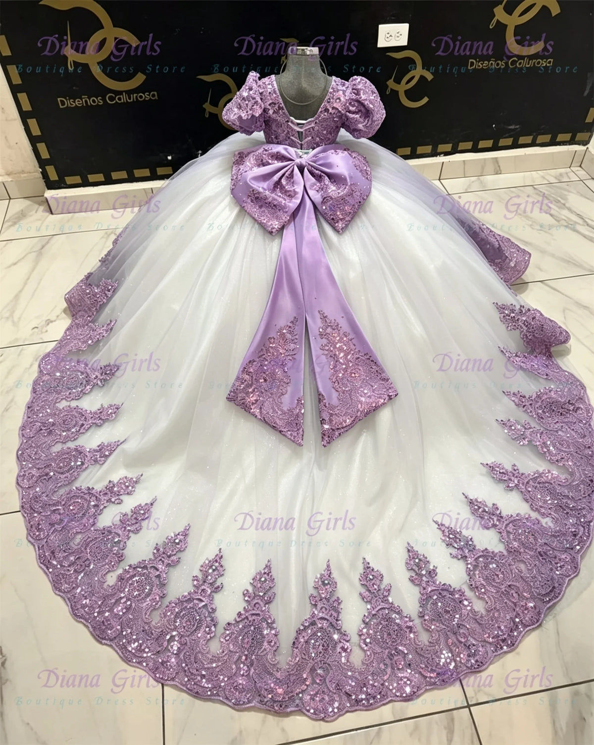 Gorgeous Flower Girl Dresses Quality Lace Applique Off Shoulder First Communion Dress