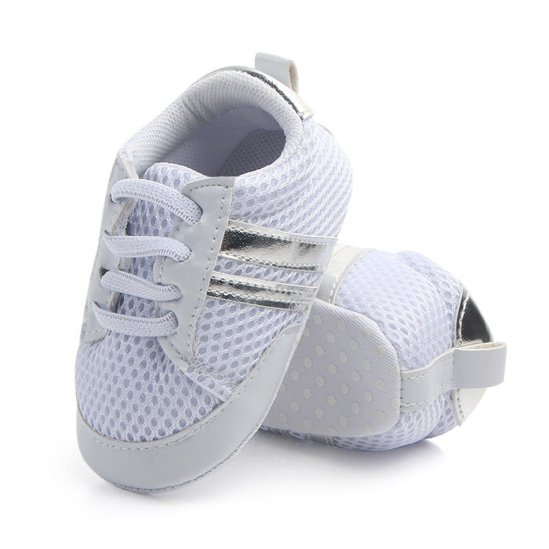 Baby Shoes Newborn Boys Sneaker Girls Two Striped First - GuGuTon