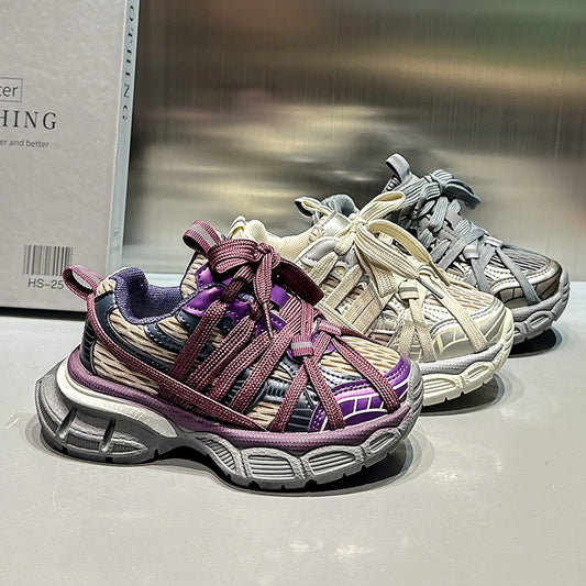 Kids Casual Sneakers for Boys Girls Non-slip Breathable Mesh Toddler Shoes