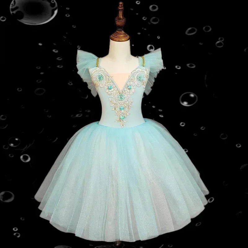 Norma Summer Ballet Dress for Girls - Kids Dance Tutu Outfit