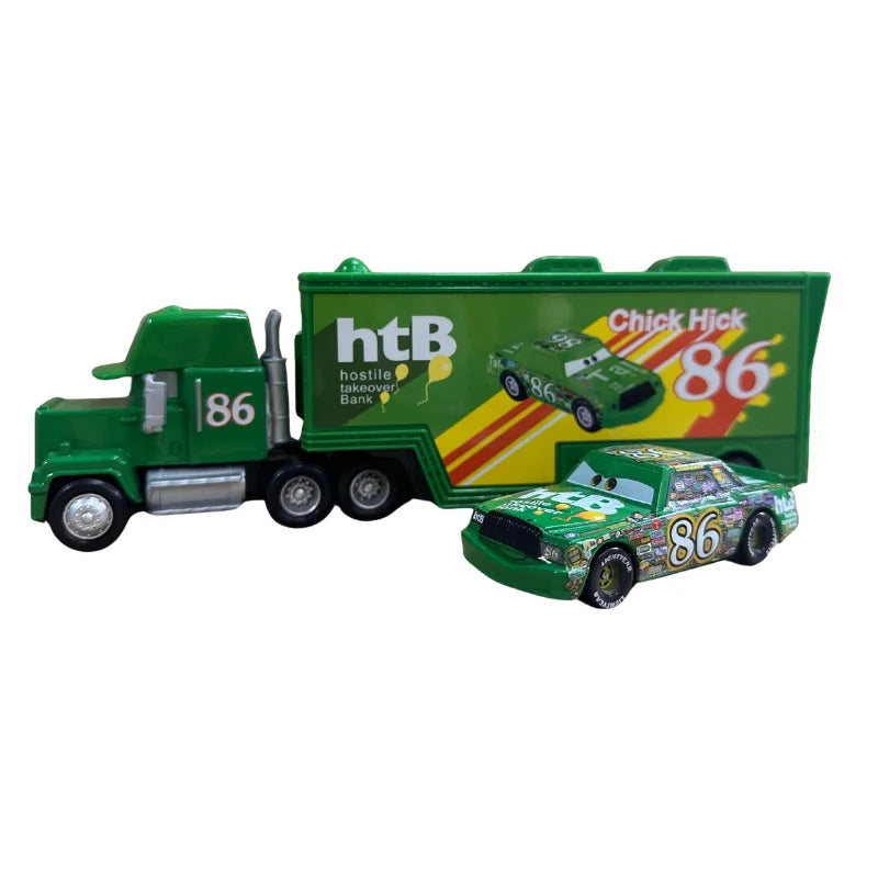 2025 New Disney Pixar Cars And Truck Set Lightning Mcqueen Uncle Mike Model Trucks Racing Car New Year Christmas Gift for Boys