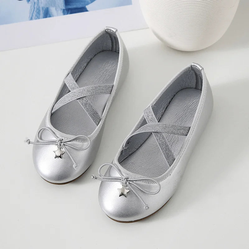 Fashion Baby Girl Princess Shoes Infant Toddler Child Flat Dance Bow Shoes Soft Bottom Shoes Spring Autumn Summer Baby Shoes