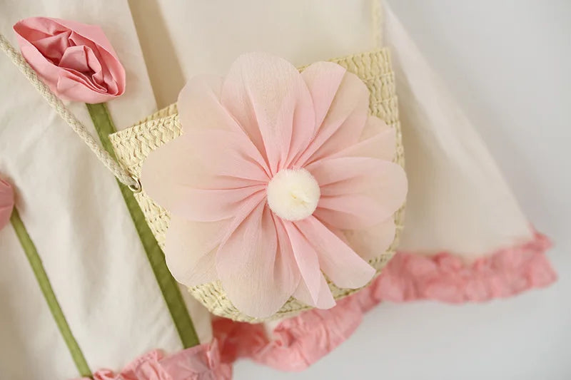 Newborn Baby Girls Dress Casual Sleeveless Floral Dresses for Baby Girl Clothing