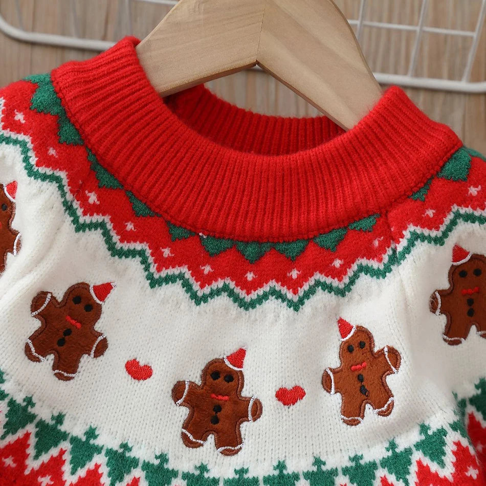 John Warm Bear Printed Knitted Sweater