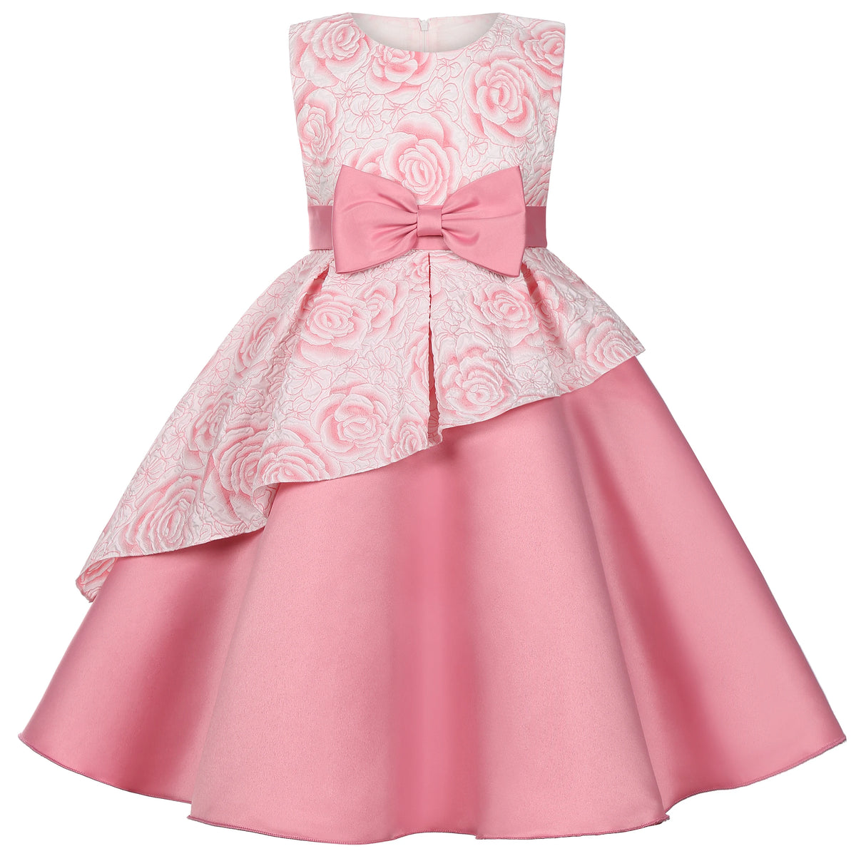 Girl's Party Dress - Elegant Flower Princess Style Dance Dress - Birthday Party Dress, Wedding Dress, Flower Girl Dress