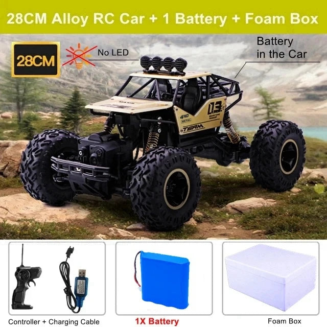 1:16 / 1:12 All Terrain RC Car 30KM/H High Speed 4WD Electric Remote Control Car Buggy 4X4