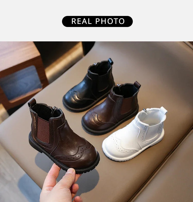Versatile Baby Girl Boot Must-have Outdoor Lounging for Spring Autumn Clssic Princess Chelsea Short Boots Shoes