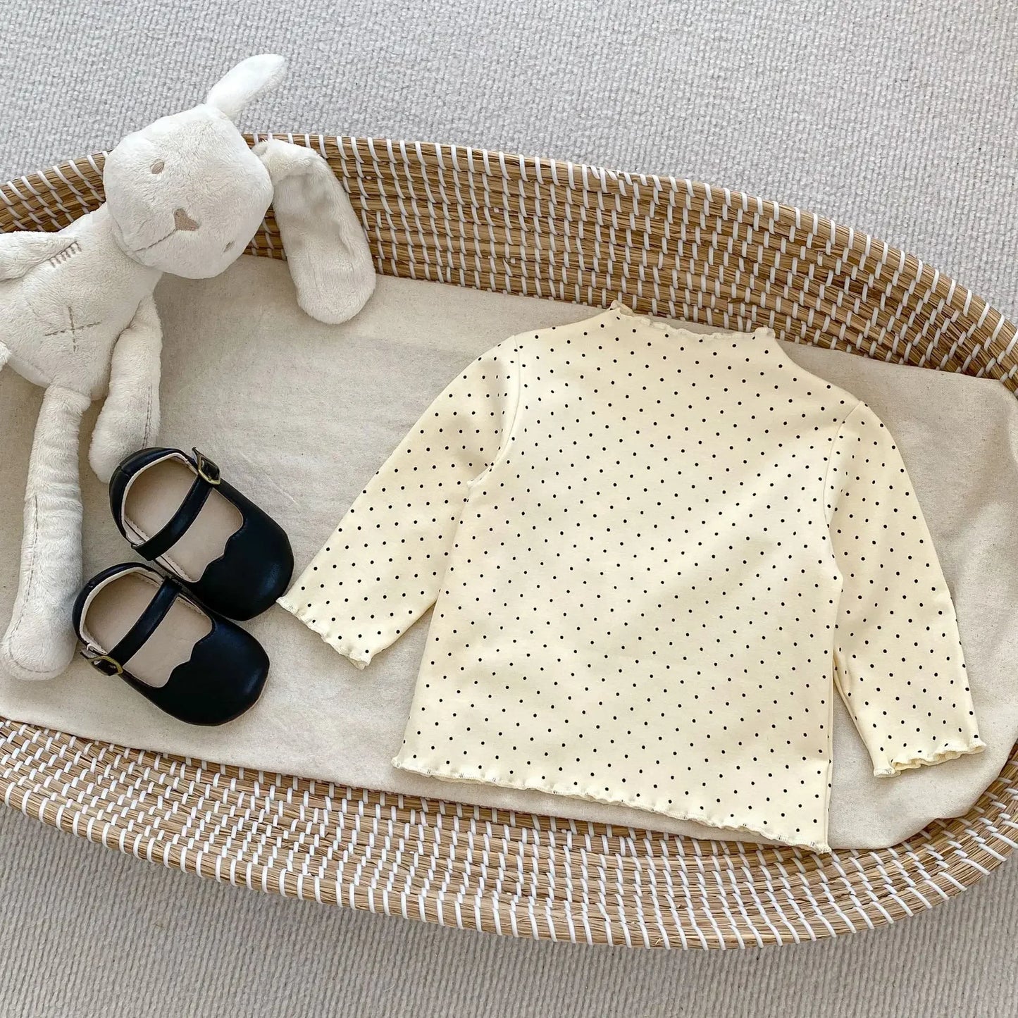Ana Long Sleeve Cotton Casual Bottoming Tops