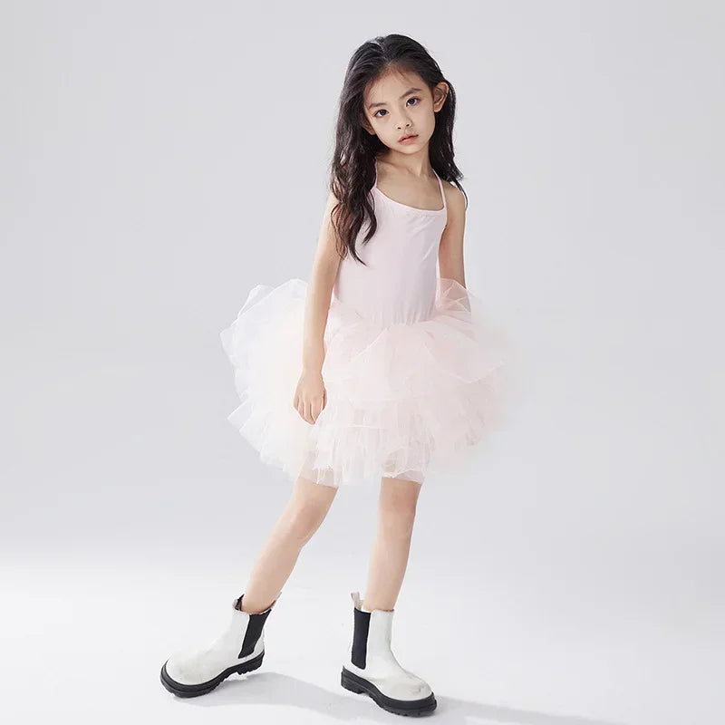 Baby Girl Princess Tutu Dress Long Sleeves Ballet Dress