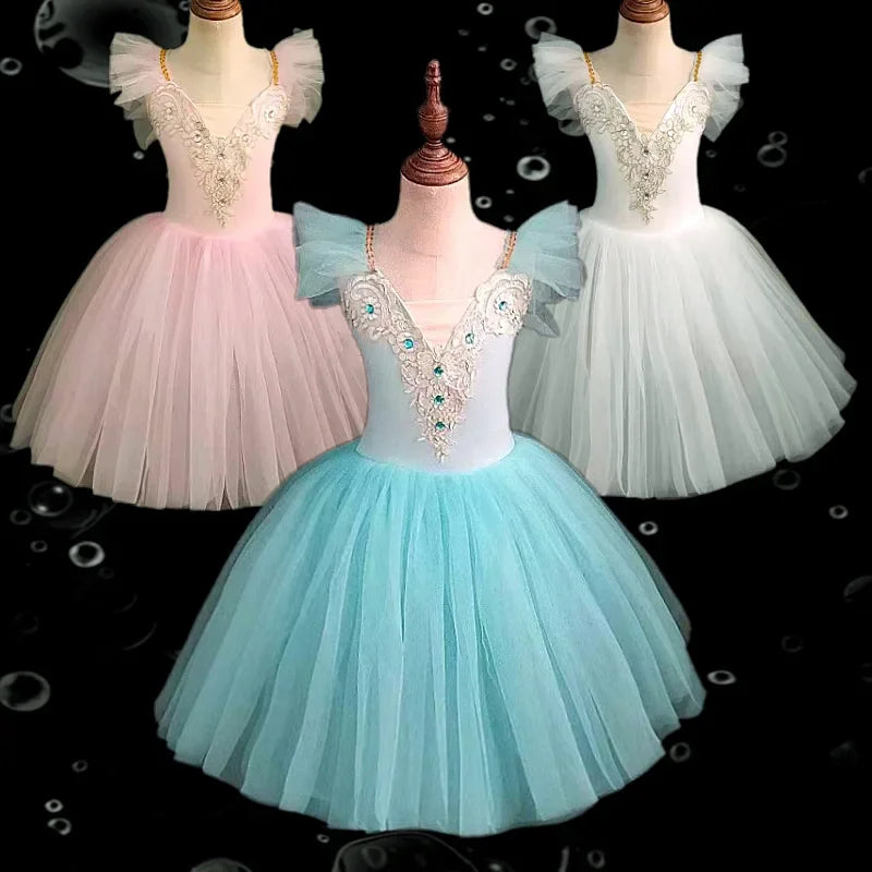 Norma Summer Ballet Dress for Girls - Kids Dance Tutu Outfit