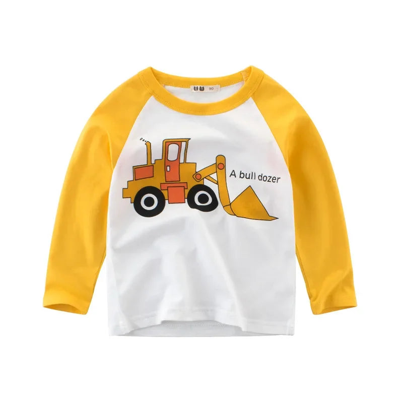 Zahir Cartoon Car Boy's Clothes Long Sleeve Top - GuGuTon baby store - Baby Fashion - Toddlers Outfits - Babies Outfits - Toddler Clothes - Kids Clothing - Newborn Clothes - Newborn Wear - Kids Wear - Trending Clothes - Trending Outfits - Fall Fashion - Winter Fashion - Girls Clothes - Boys Clothes - Babies Wear - Kids Accessories - KidsWear - Summer Clothes - Summer Fashion - Summer Trend - Falls Sweaters - Tops - Bottom - Jeans - Blouse - Dresses - Newborn Dresses - Toys
