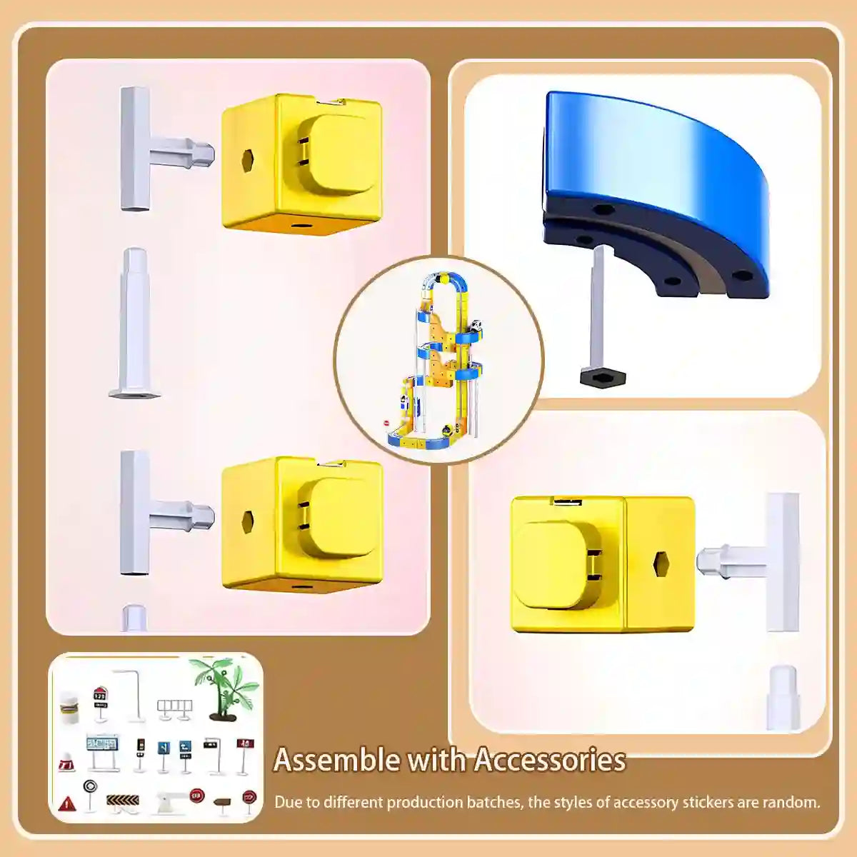 DIY Electric Magnetic Track Set With High-Speed Rail Vehicles (1-100+pieces)