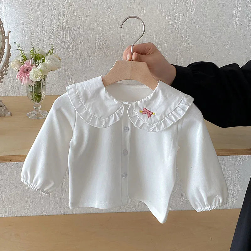 Hannah Peter Pan Collar Long-Sleeve Top